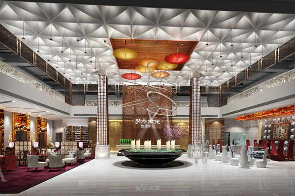 广州云峰集团学府南苑售楼中心酒店设计