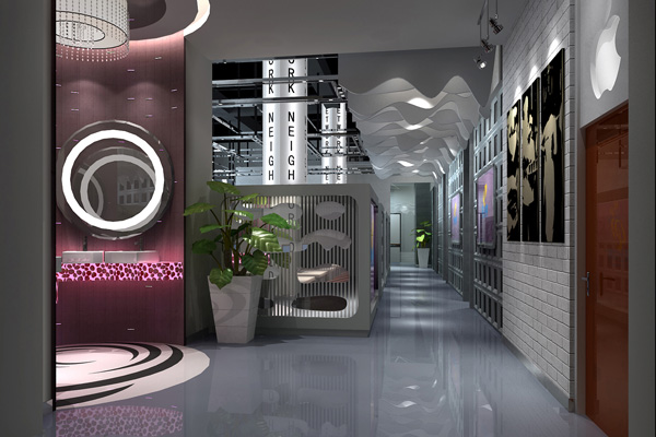 网上邻居网吧-公共空间酒店设计