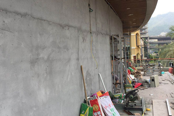 深圳海上世界集结地餐吧装修设计现场